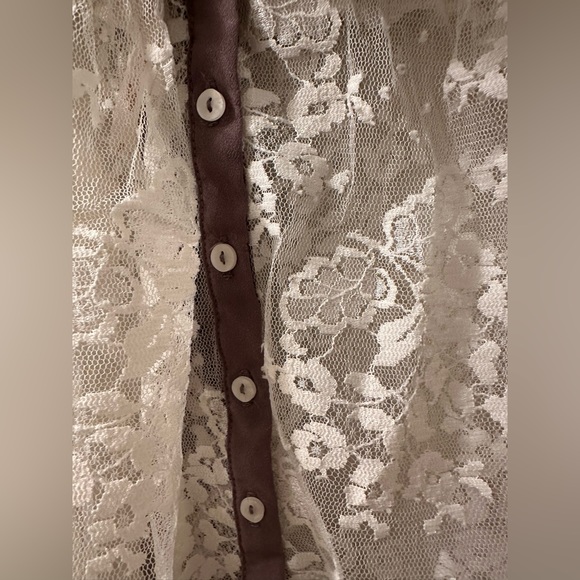 Free People Fly Away Lace Bow Top - Picture 10 of 13